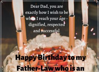 Happy birthday messages for father-in-law