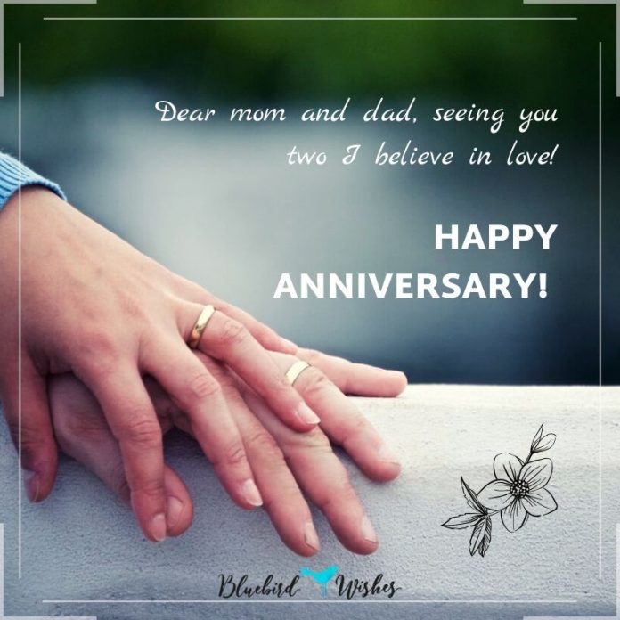 25th wedding anniversary messages for parents