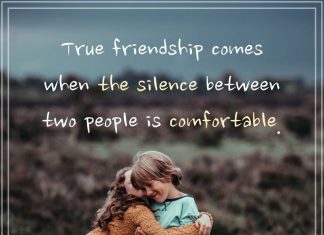 True friendship words