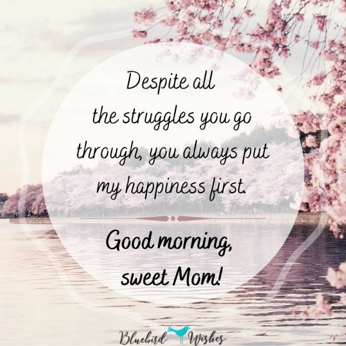 Good morning wishes for mom