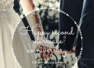 Second anniversary messages for husband