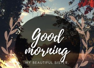 good morning wishes for sister