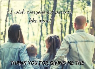 Thank you words for parents