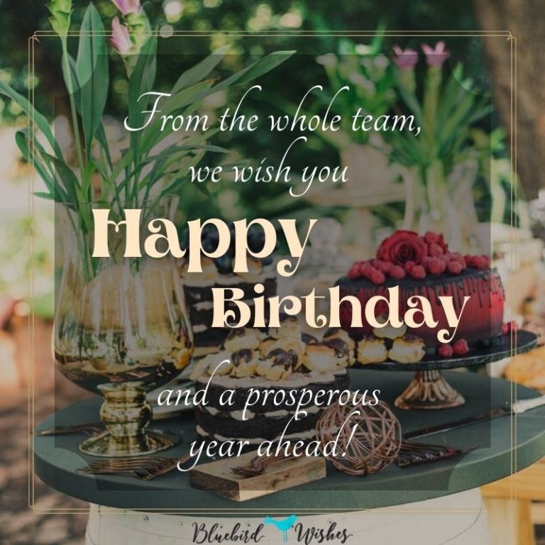 birthday greetings for employee