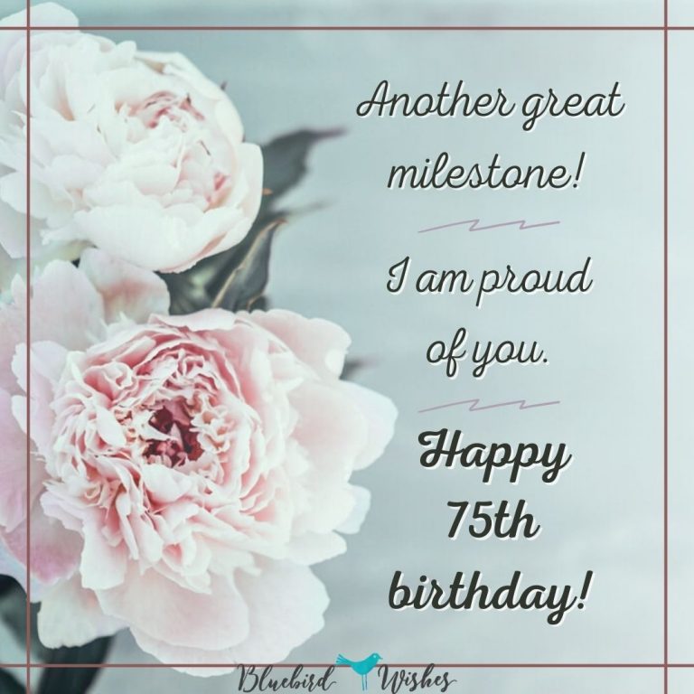 75th birthday messages