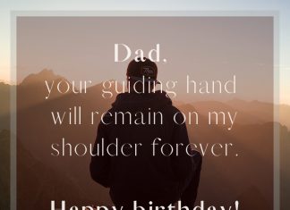 Happy birthday greetings for dad in heaven